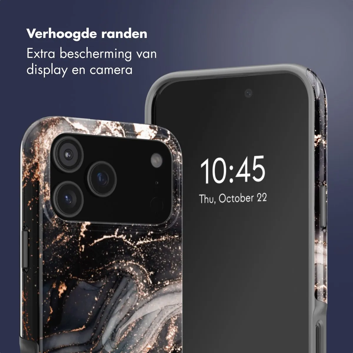 Selencia Hoesje iPhone 17 Pro MagSafe Chic Marble Black