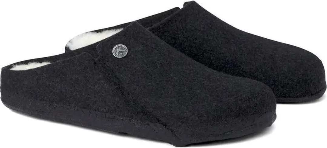 Birkenstock Zermatt Shearling Heren Sloffen - Antraciet - Maat 40 - afbeelding 6 van 6