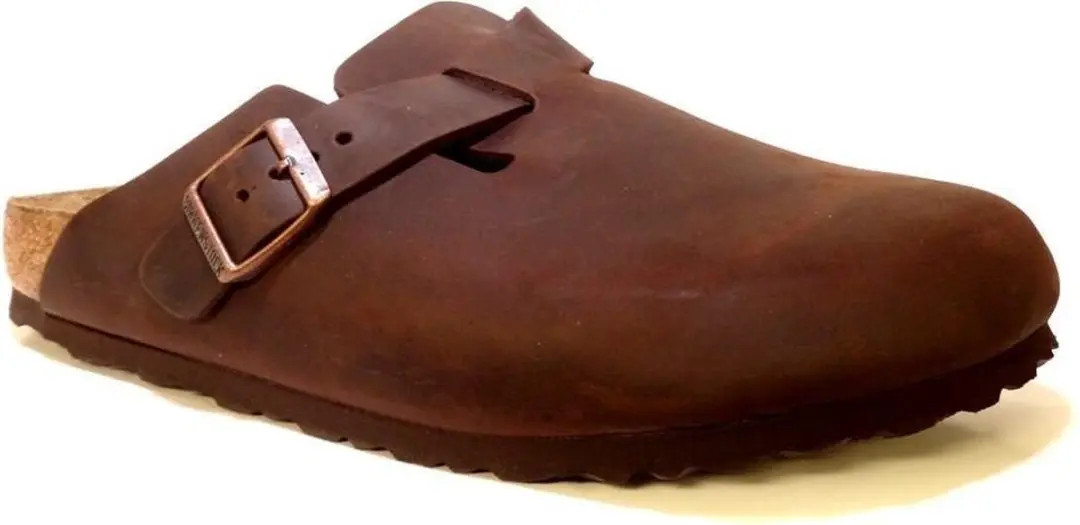 Birkenstock Boston FL Narrow Unisex Clogs - Maat 38 - Habana - afbeelding 2 van 6