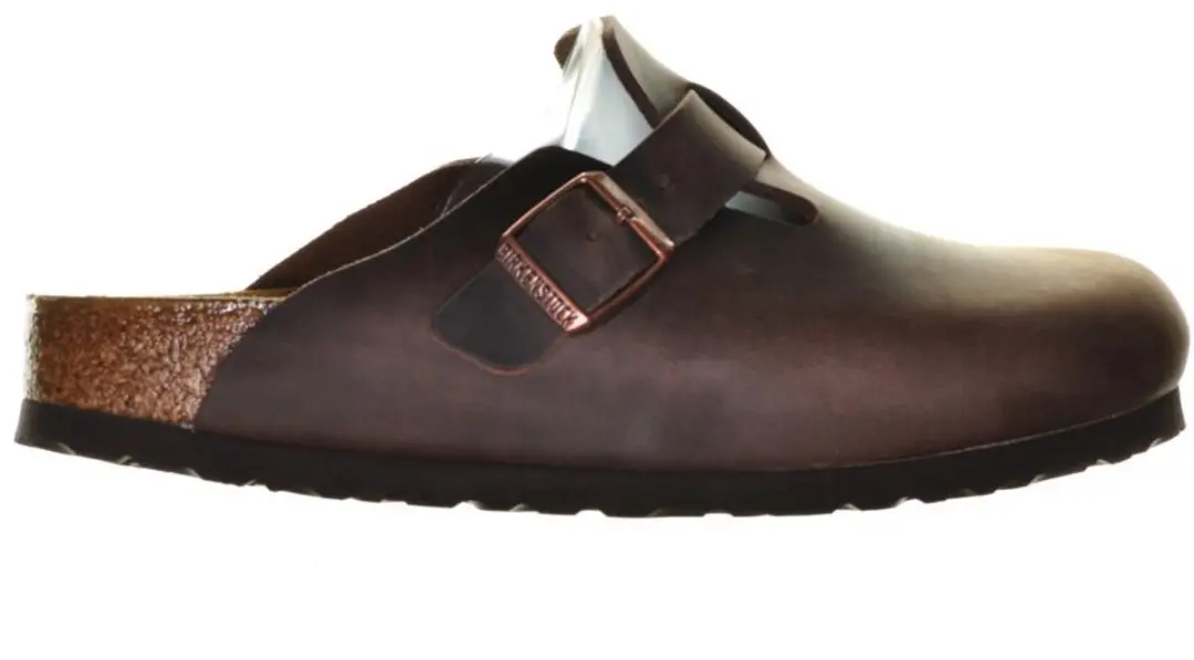 Birkenstock Boston FL Narrow Unisex Clogs - Maat 38 - Habana - afbeelding 3 van 6