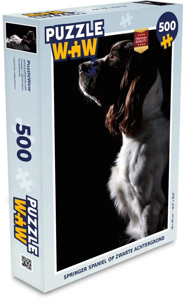 PuzzleWow Springer Spaniel Legpuzzel 500 Stuks - Multicolor