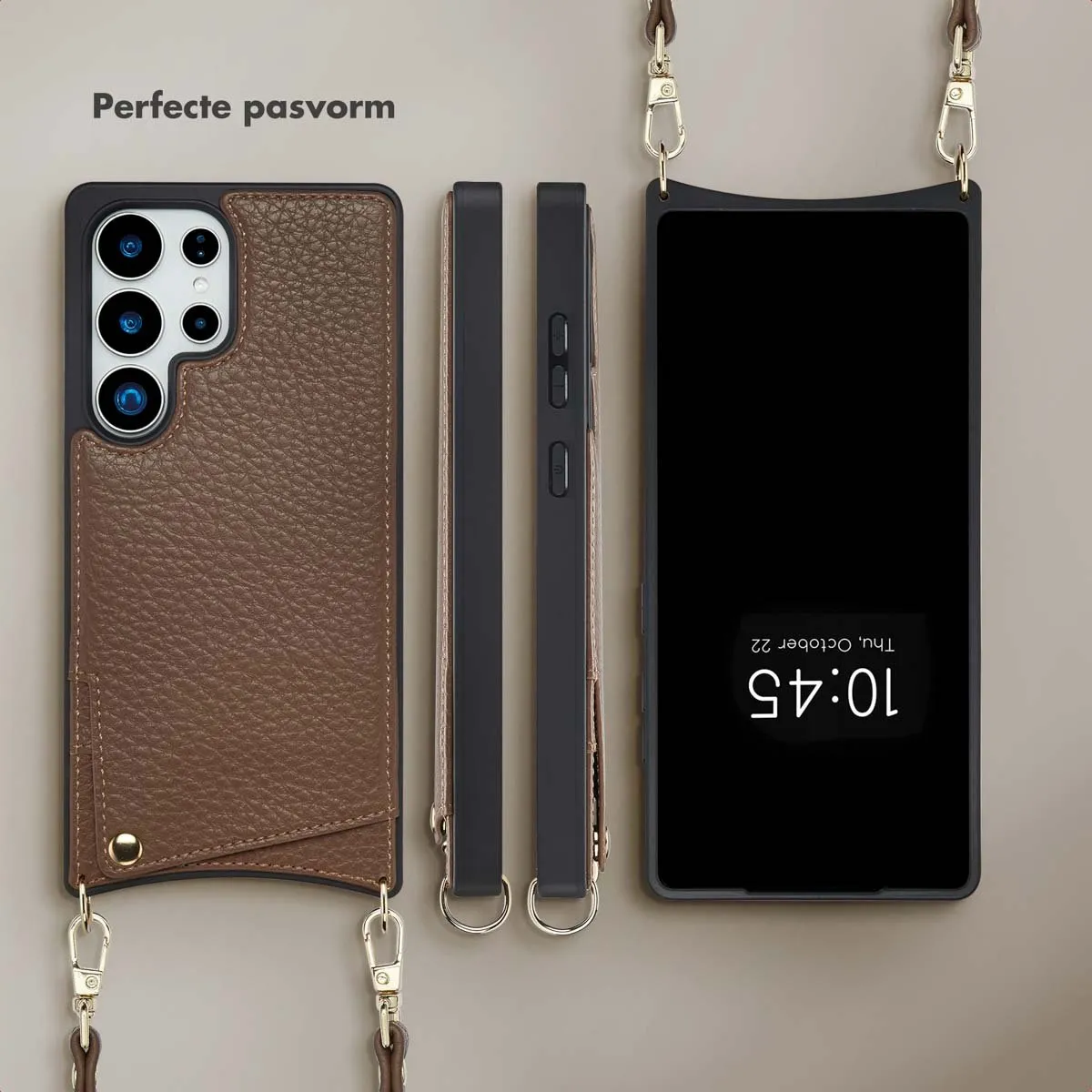 Selencia Hoesje Samsung Galaxy S25 Ultra - Mocha Brown