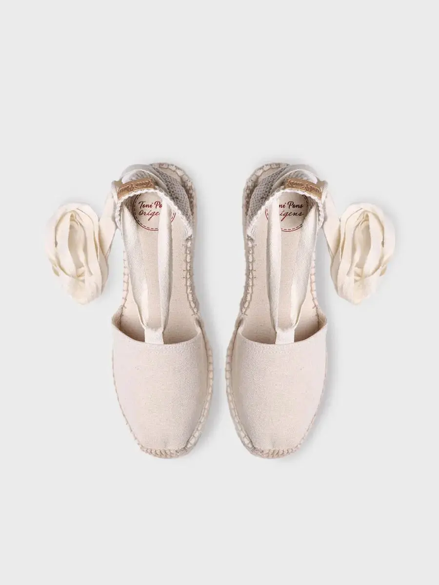 Valenciaanse espadrille met aderpatroon voor dames