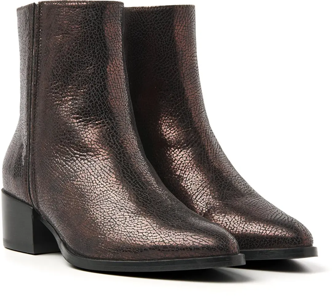 VIA VAI Rose Baker Enkellaarsjes 40 - Metallic
