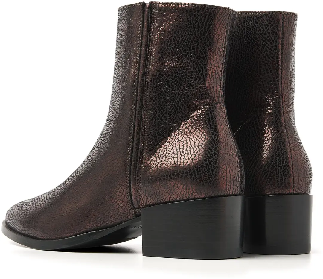 VIA VAI Rose Baker Enkellaarsjes 40 - Metallic