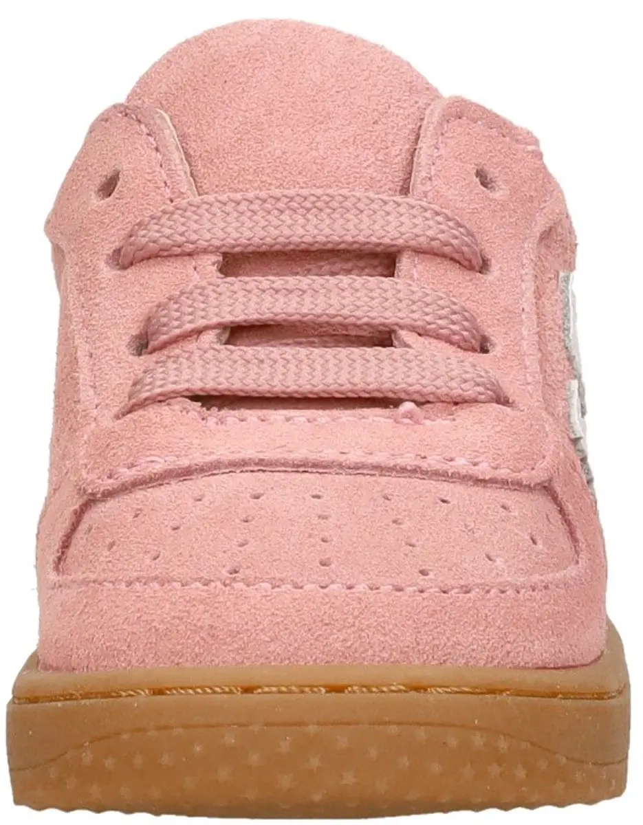Shoesme Roze Suède Sneakertje - Meisjes - Maat 21 - afbeelding 3 van 6