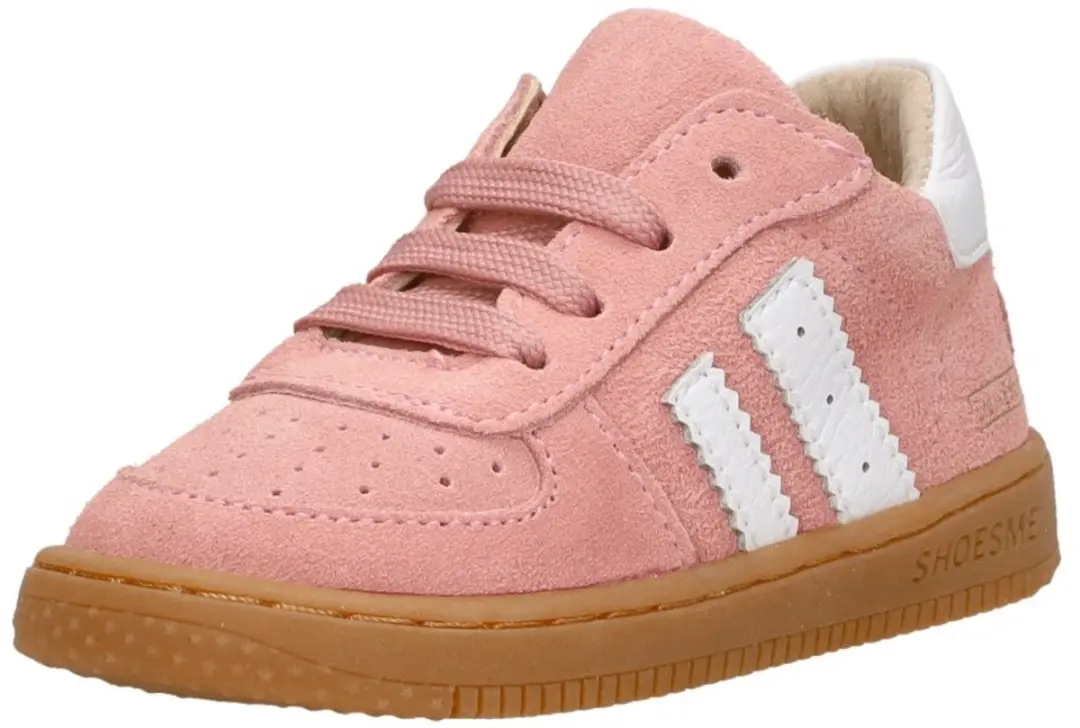 Shoesme Roze Suède Sneakertje - Meisjes - Maat 21 - afbeelding 5 van 6