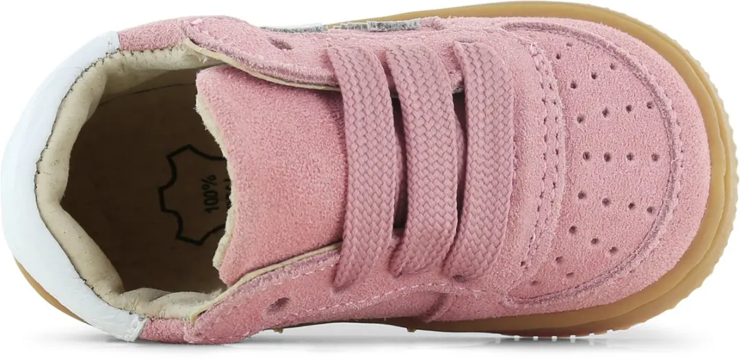 Shoesme Roze Suède Sneakertje - Meisjes - Maat 21 - afbeelding 6 van 6