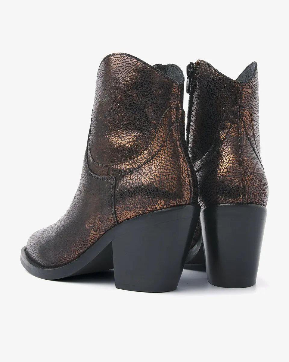 VIA VAI Mara Denver Enkellaarsjes - Leer Metallic 41 - afbeelding 4 van 6