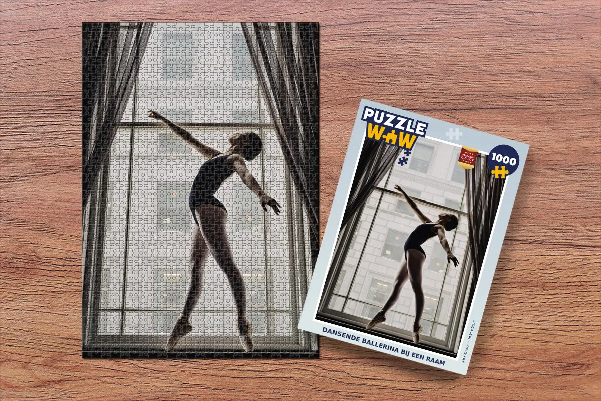 PuzzleWow Dansende Ballerina Legpuzzel 1000 Stuks - Multicolor