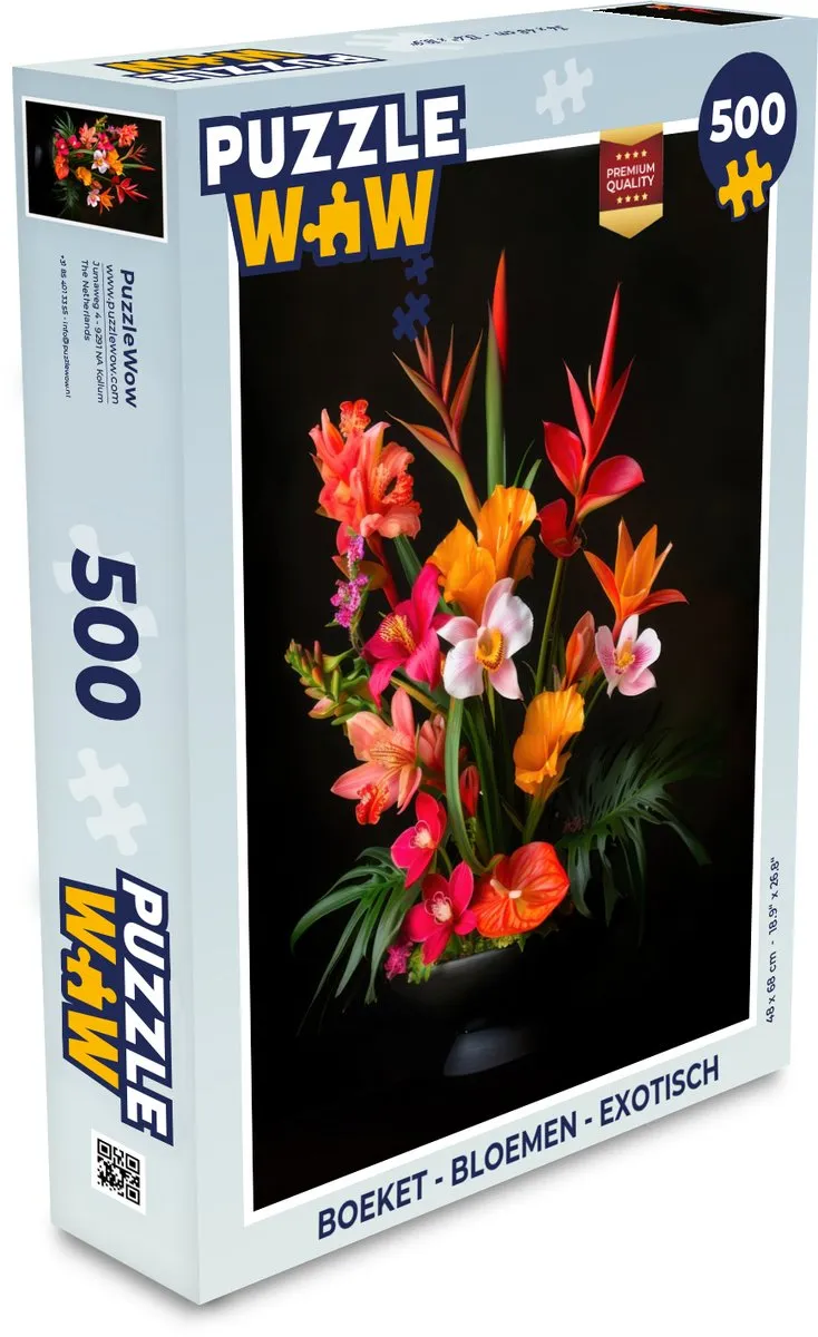 PuzzleWow Boeket Legpuzzel 500 Stuks - MPN 8721179515462