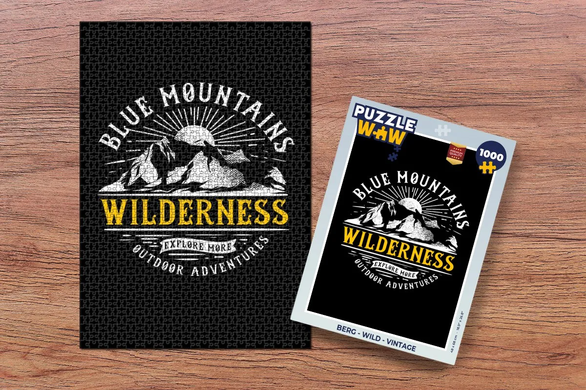 PuzzleWow Wild Vintage Legpuzzel 1000 Stuks - Multicolor