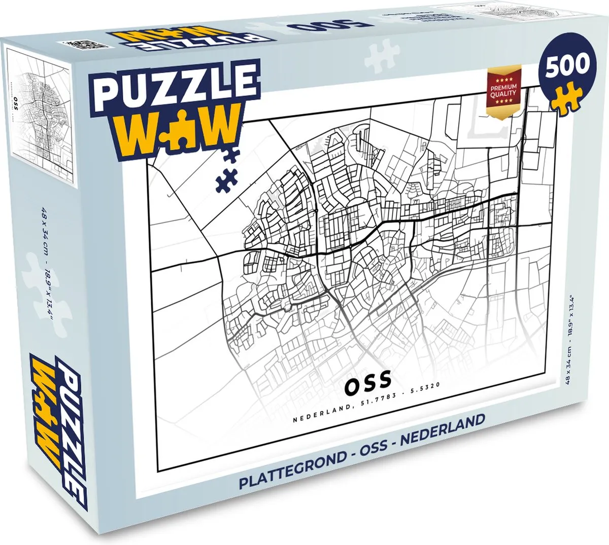 PuzzleWow Oss Nederland Legpuzzel 500 Stuks