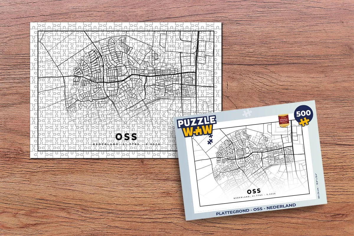 PuzzleWow Oss Nederland Legpuzzel 500 Stuks - Multicolor