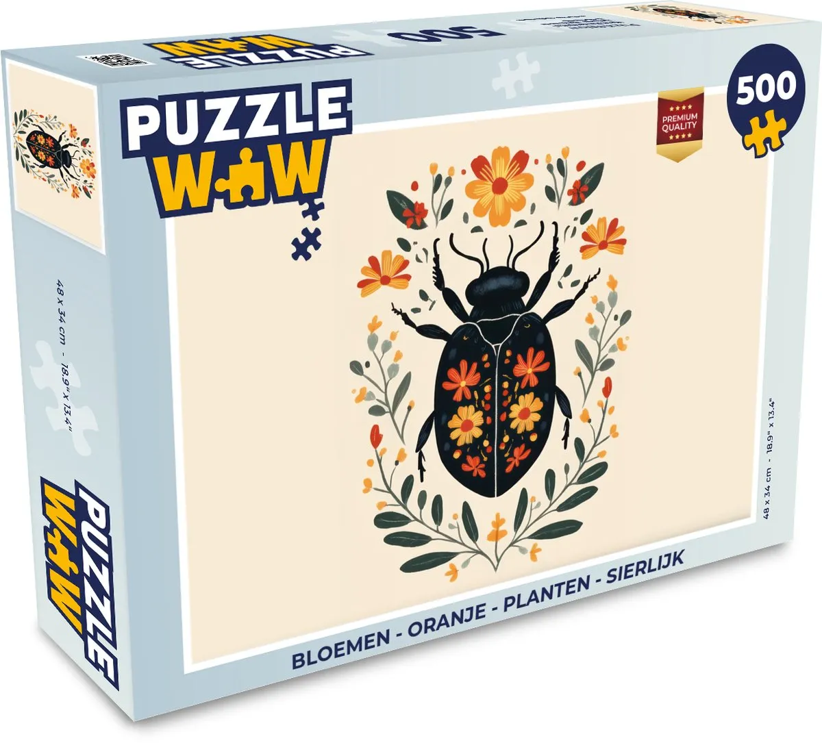 PuzzleWow Bloemen Legpuzzel 500 Stuks
