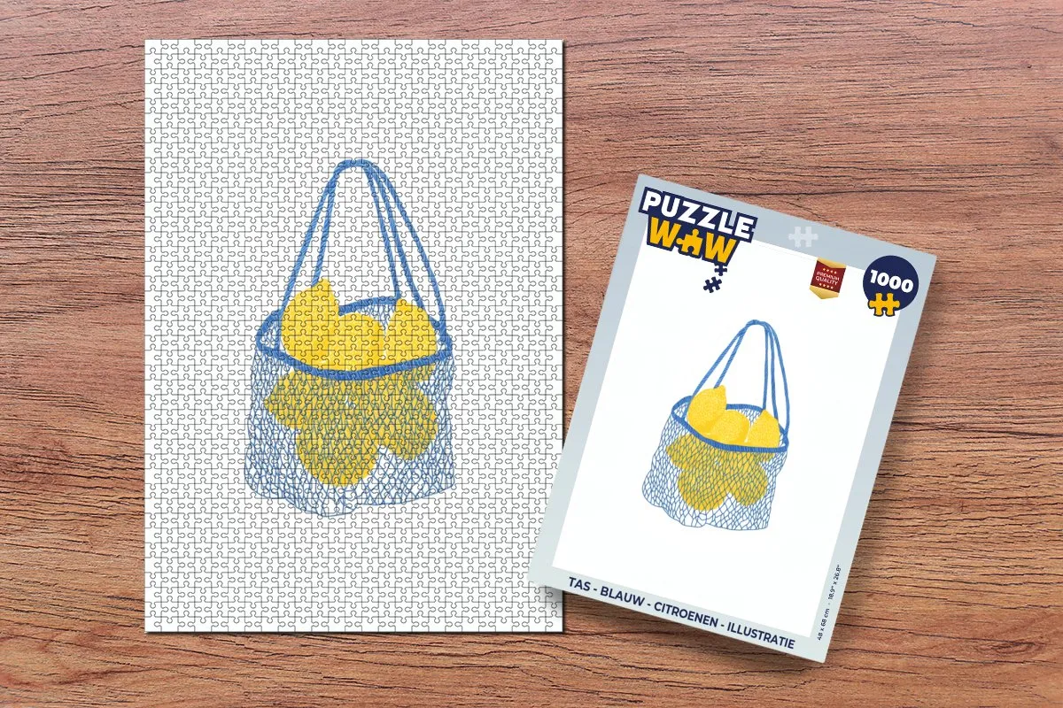 PuzzleWow Puzzel 1000 Stuks - Tas Citroenen