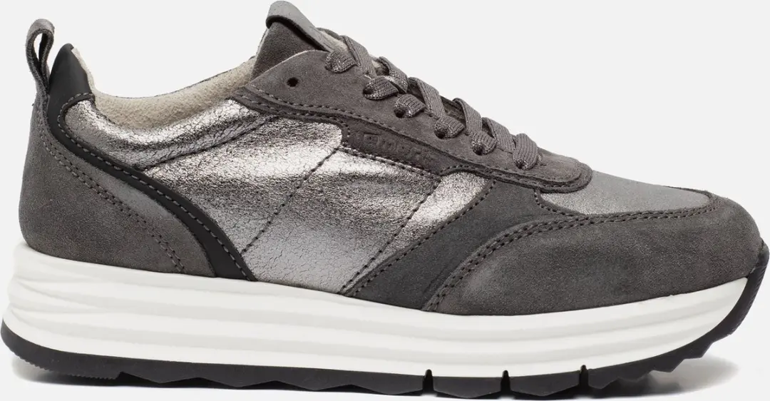 Tamaris Sneakers grijs Textiel