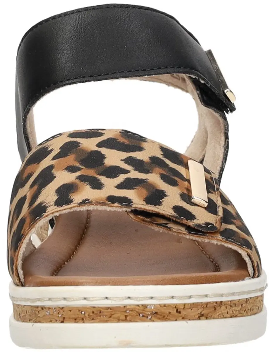 Rieker Plat Sandalen - Maat 37 - Zwart - afbeelding 6 van 6