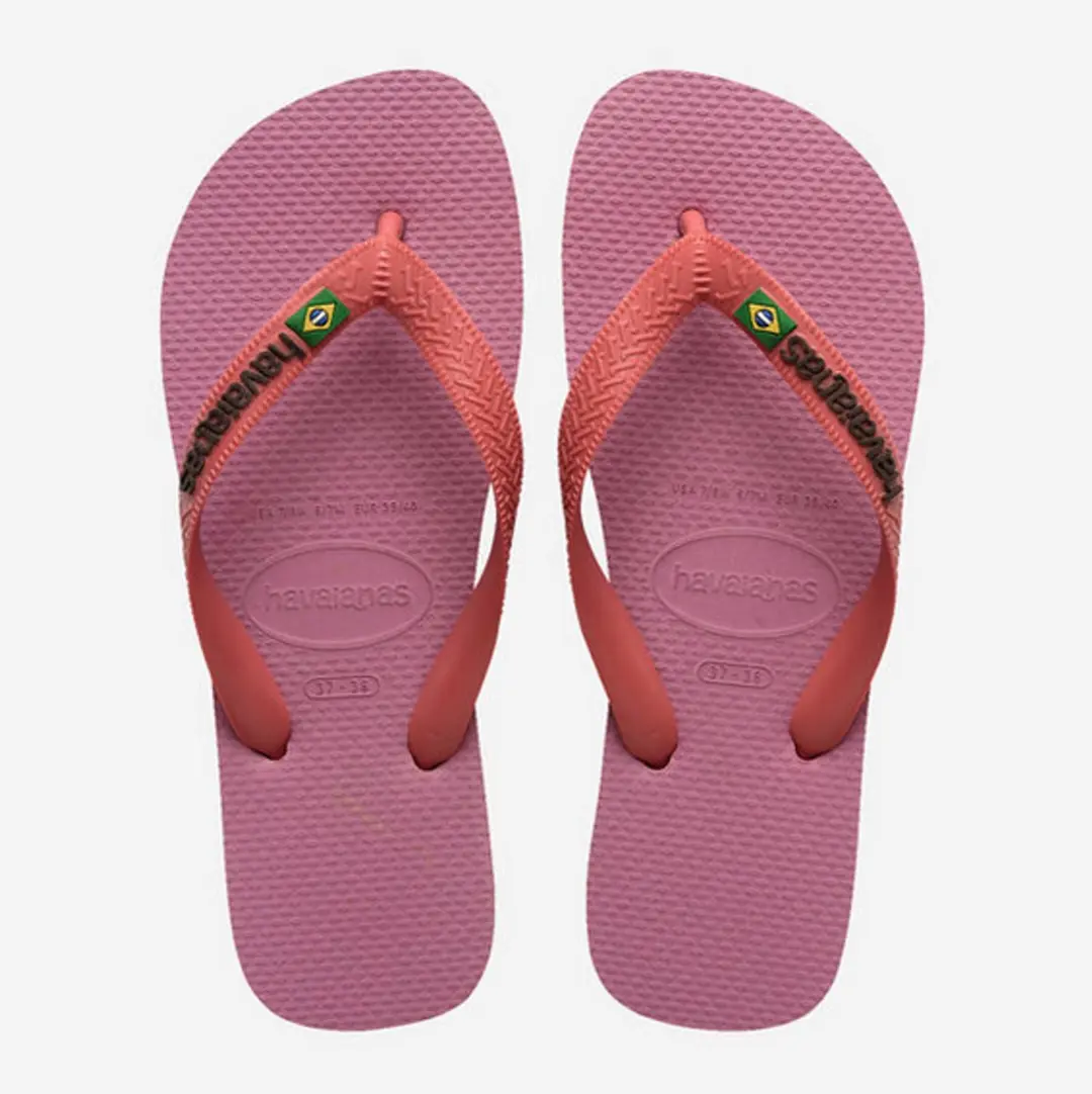 Havaianas Brasil Logo Teenslipper - Roze - 37/38