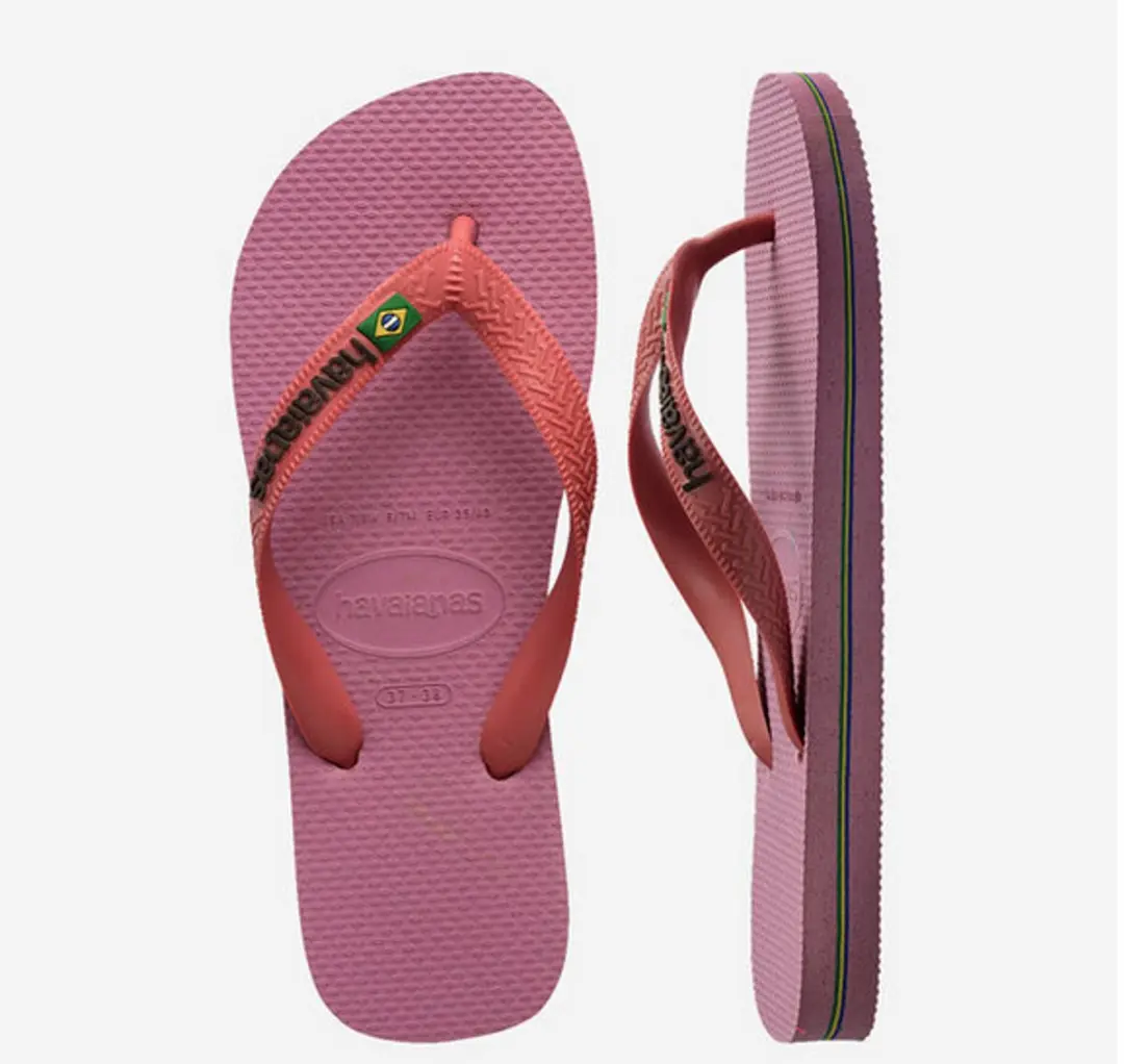Havaianas Brasil Logo Teenslipper - Roze - 37/38 - afbeelding 6 van 6