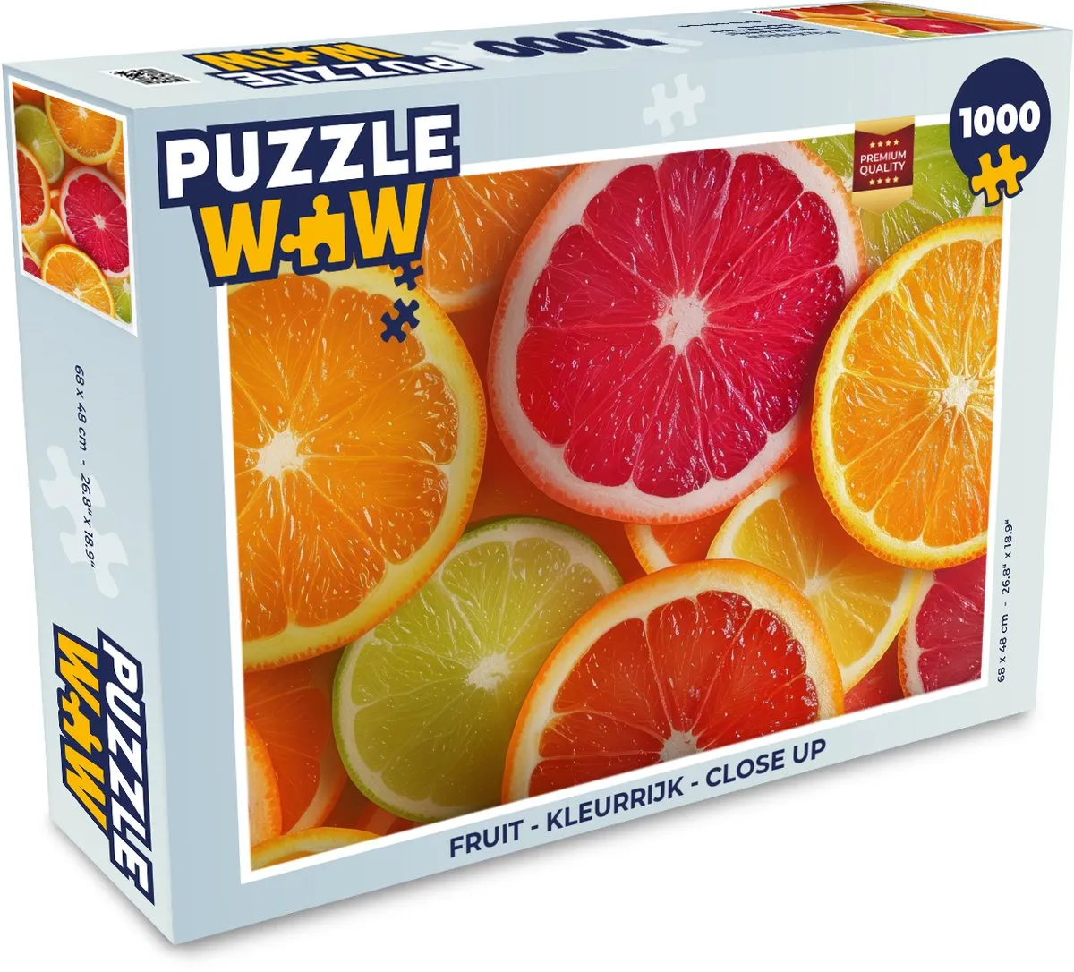 PuzzleWow Fruit Close Up Legpuzzel 1000 Stuks - Citrusvruchten