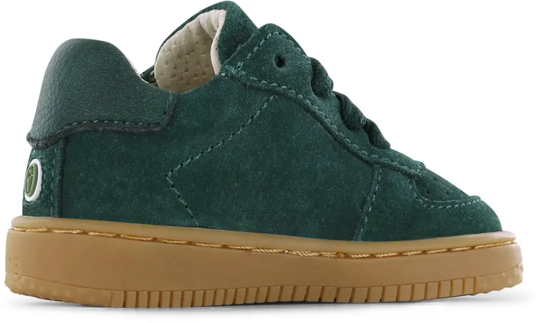 Shoesme Suède Sneakertje Kinderen - Donkergroen - Maat 24 - afbeelding 4 van 6