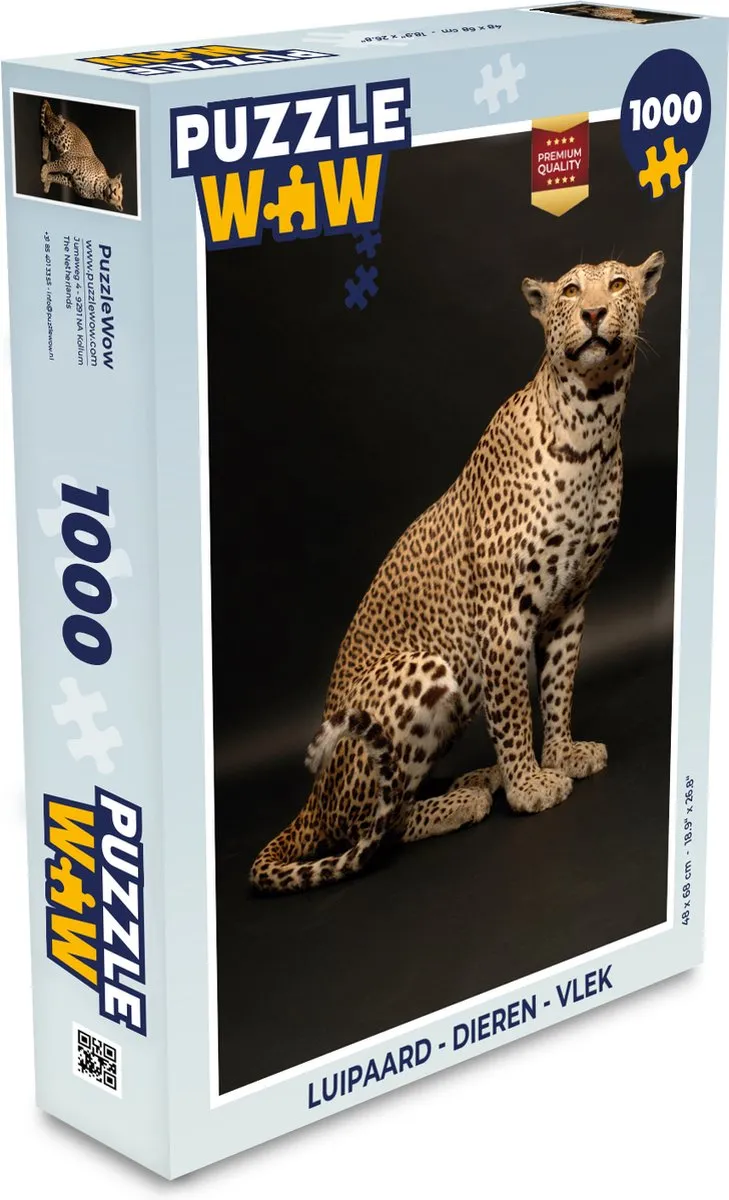 PuzzleWow Luipaard Dieren Legpuzzel 1000 Stuks - Multicolor