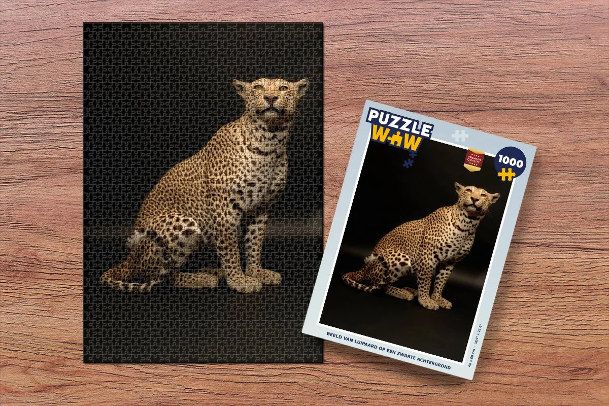 PuzzleWow Luipaard Dieren Legpuzzel 1000 Stuks - Multicolor