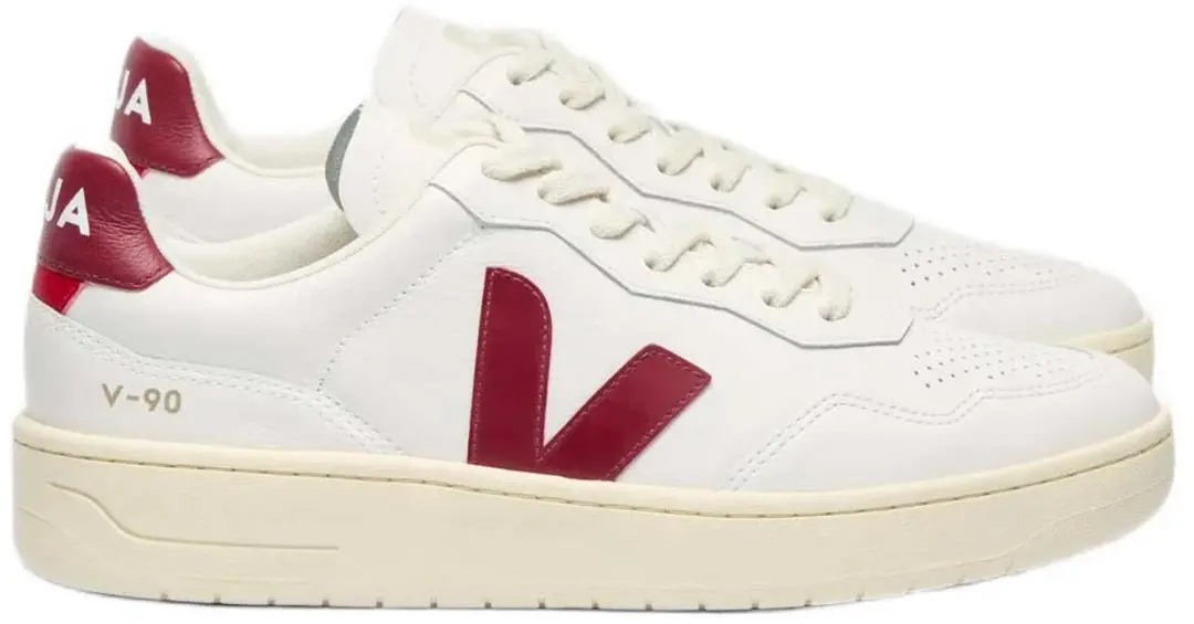 Veja V-90 Leather Schoenen Wit EU 37 Vrouw