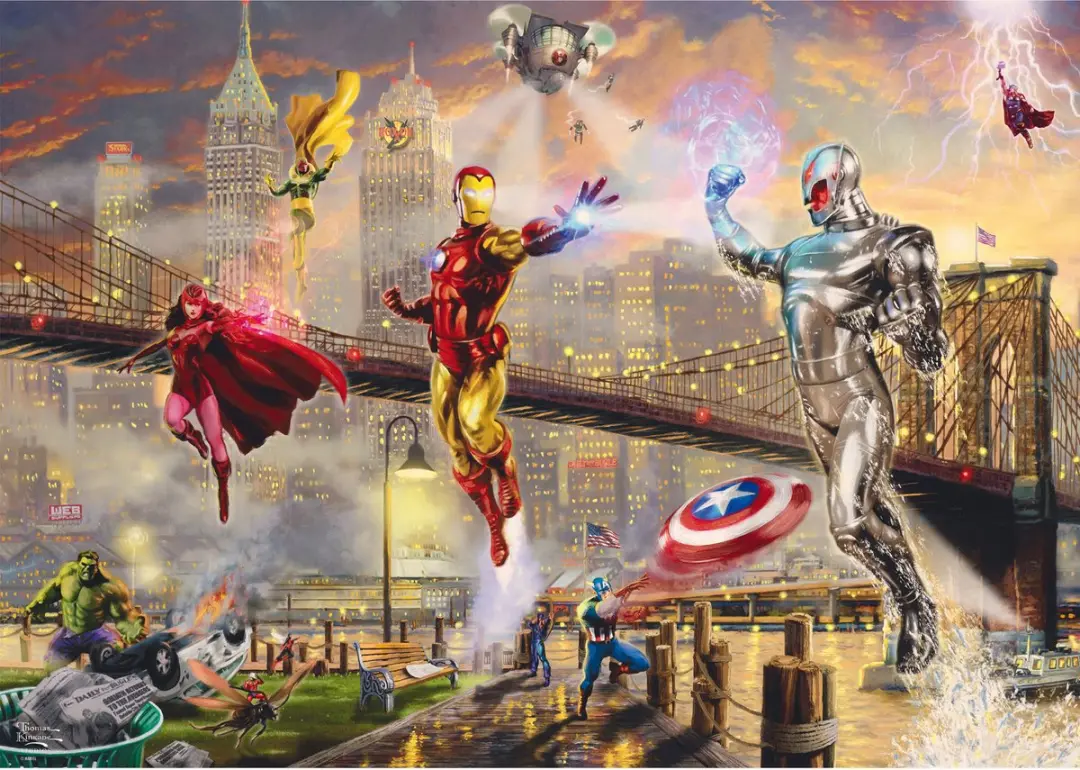 Schmidt Legpuzzel Marvel Iron Man Thomas Kinkade Studios 1000 Stuks