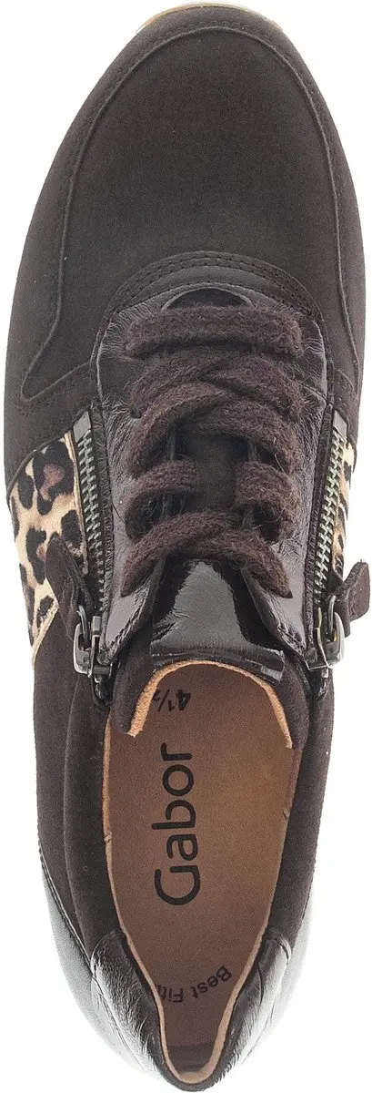 Gabor Dames Sneakers 73.420.18 - 37 - Donkerbruin - afbeelding 3 van 5