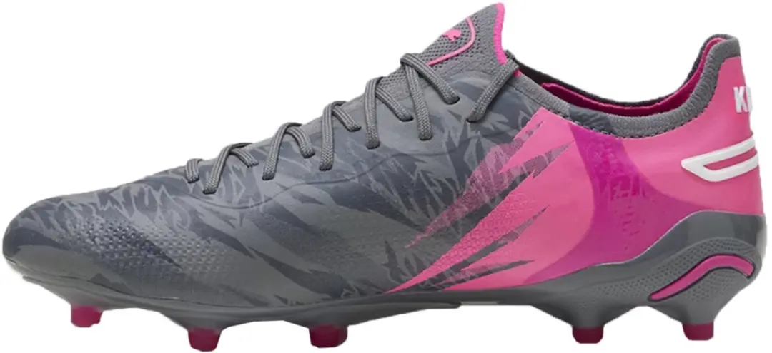 PUMA King Ultimate Rush FG/AG Voetbalschoenen - Grijs - Maat 44 - afbeelding 4 van 5