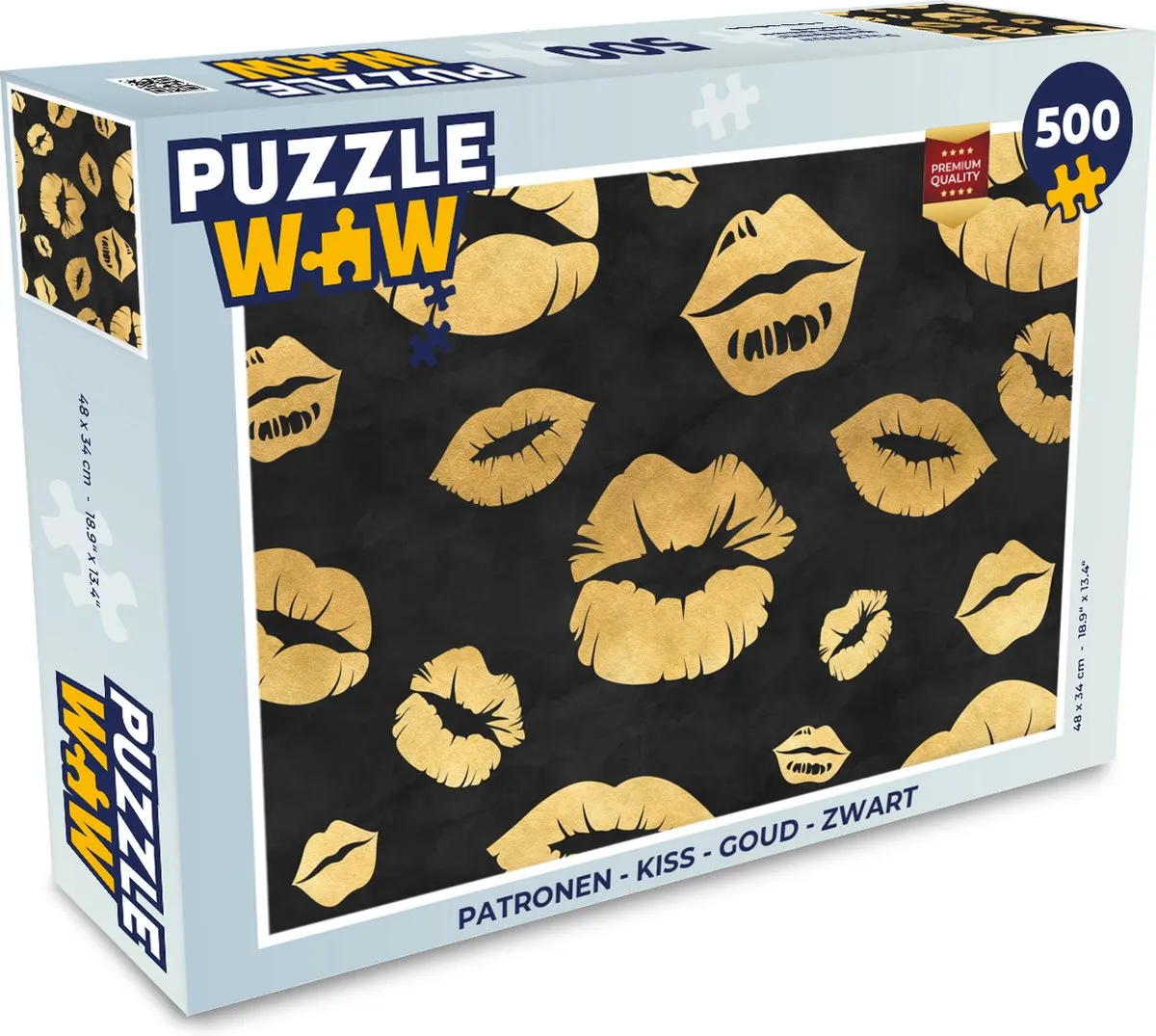 PuzzleWow Kiss Legpuzzel 500 Stuks - Multicolor