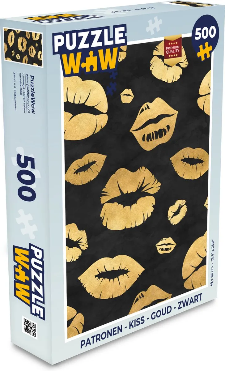 PuzzleWow Kiss Legpuzzel 500 Stuks - Multicolor