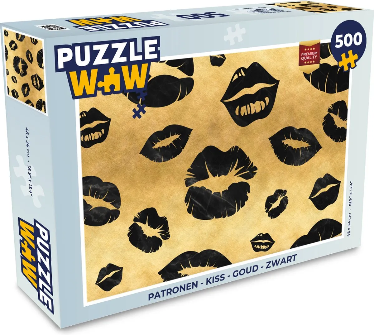 PuzzleWow Kiss Legpuzzel 500 Stuks - Multicolor