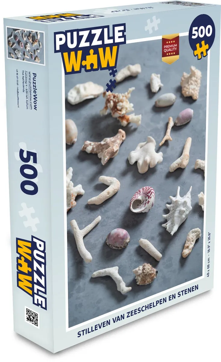 PuzzleWow Zeeschelpen Legpuzzel 500 Stuks - Multicolor