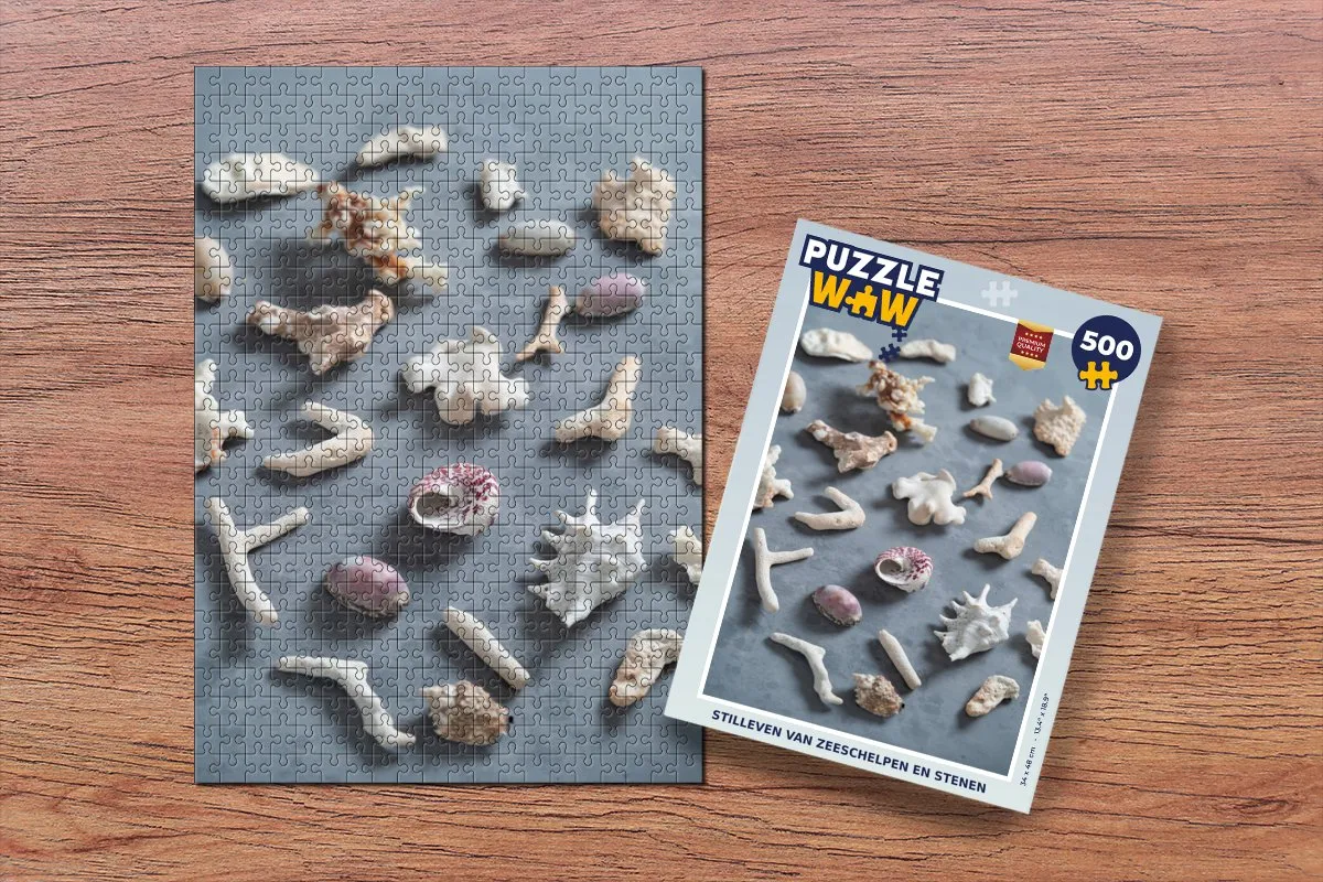 PuzzleWow Zeeschelpen Legpuzzel 500 Stuks - Multicolor