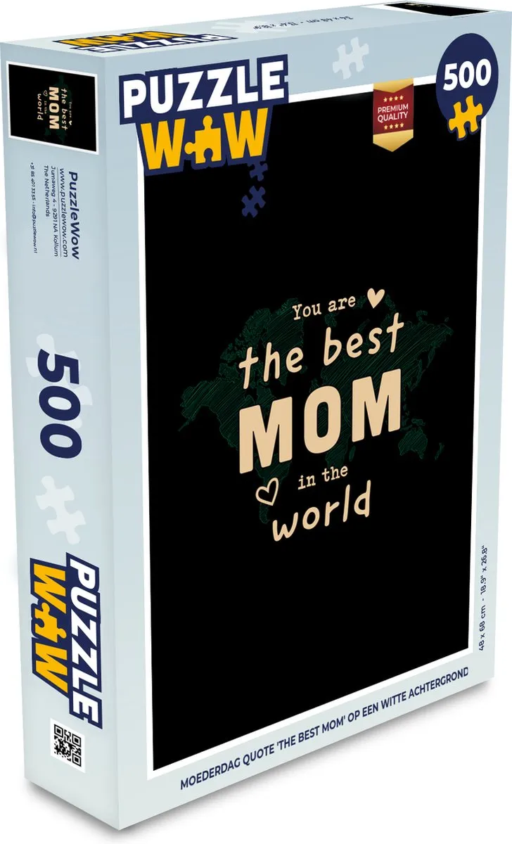 PuzzleWow Quotes Mama Legpuzzel 500 Stuks - Multicolor