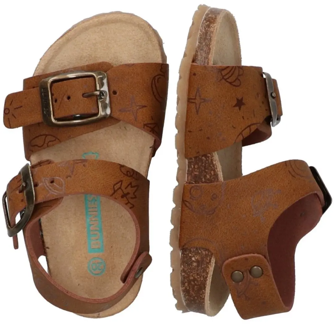 BunniesJR Bonny Beach Platte Sandalen 22 - Cognac - afbeelding 6 van 6