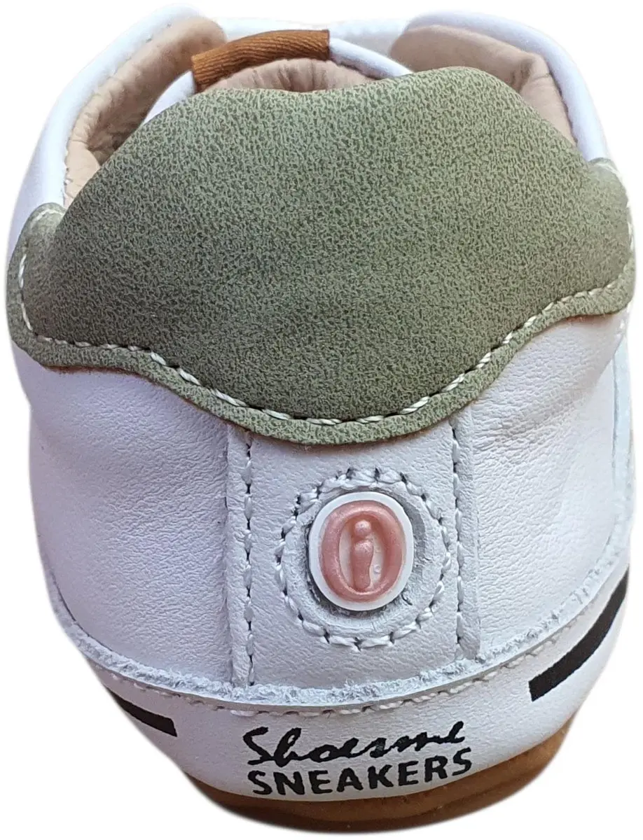 Shoesme BABY-PROOF Veterschoenen White Taupe - Leer - Maat 21 - afbeelding 6 van 6