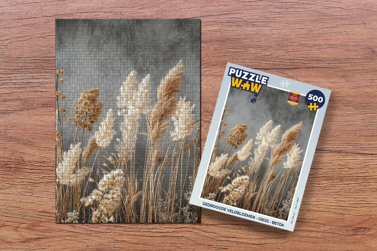 PuzzleWow Veldbloemen Beton Legpuzzel 500 Stuks - MPN 8721414229352