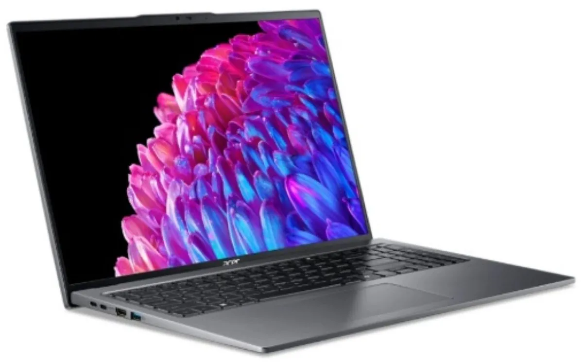 Acer Swift Go 16 SFG16-72-76EE Laptop - 16" 3.2K OLED 120Hz - Core Ultra 7 - 32GB 1TB SSD Grijs