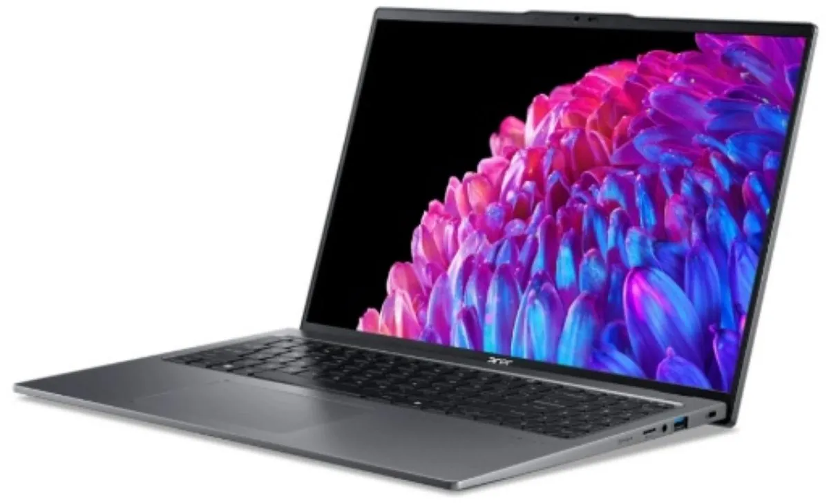 Acer Swift Go 16 SFG16-72-76EE Laptop - 16" 3.2K OLED 120Hz - Core Ultra 7 - 32GB 1TB SSD Grijs
