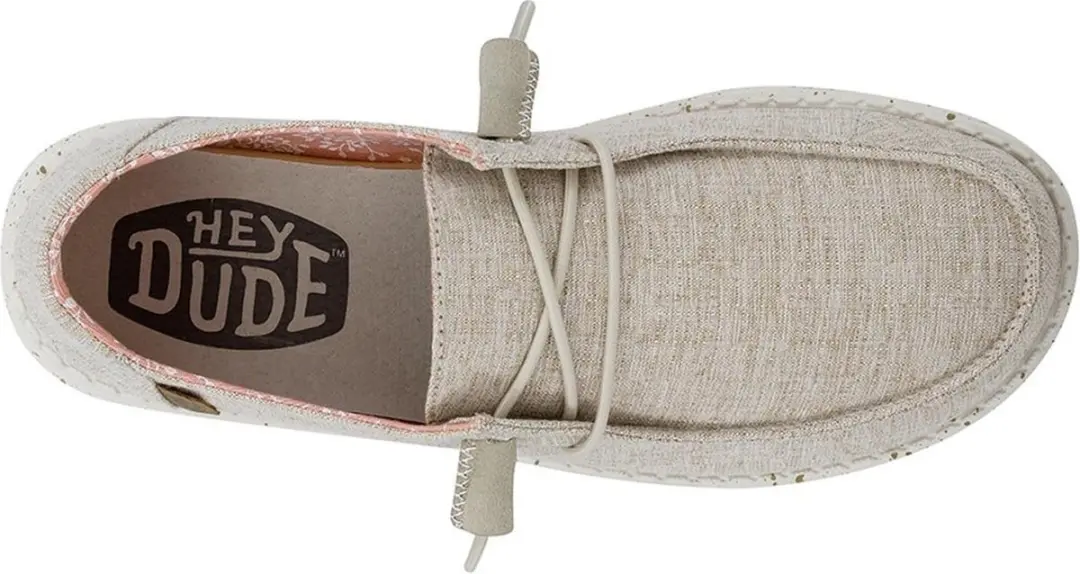 HEYDUDE Wendy Chambray Instappers - Beige - Maat 37 - afbeelding 3 van 6