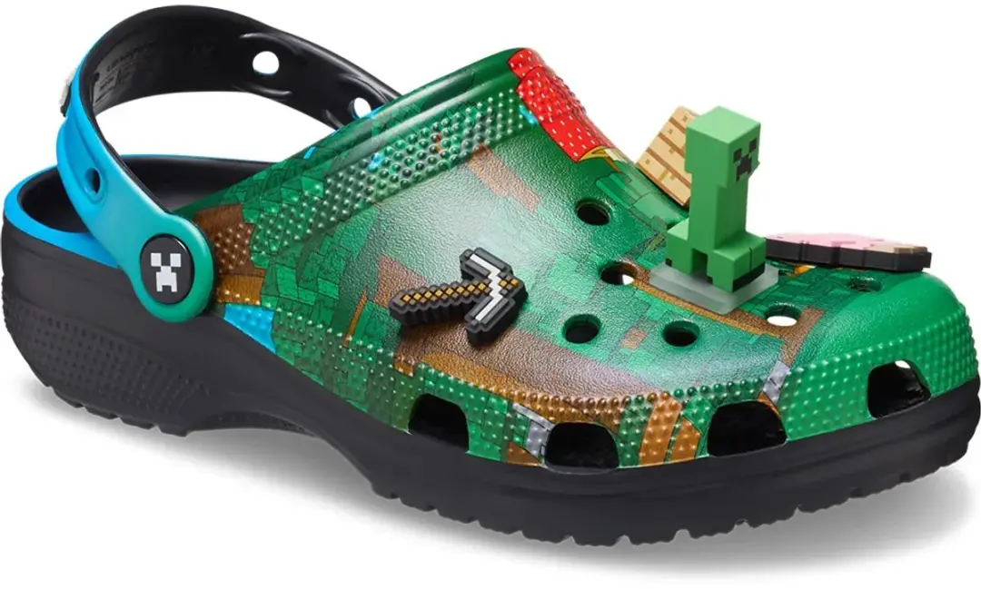 Crocs Minecraft Classics Klompen - Groen - EU 43/44 - afbeelding 2 van 6
