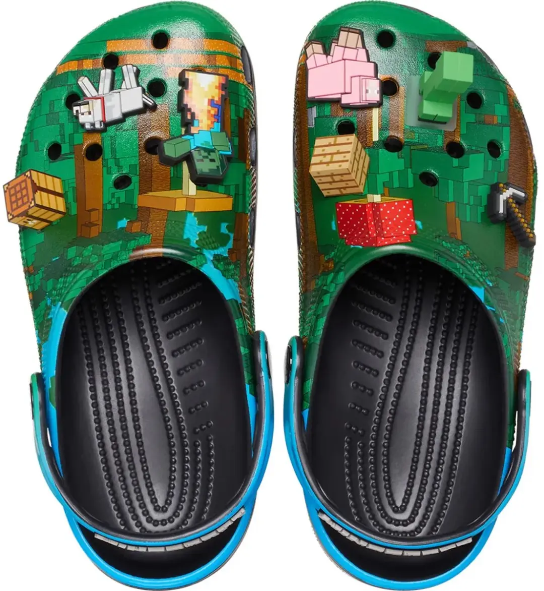 Crocs Minecraft Classics Klompen - Groen - EU 43/44 - afbeelding 4 van 6