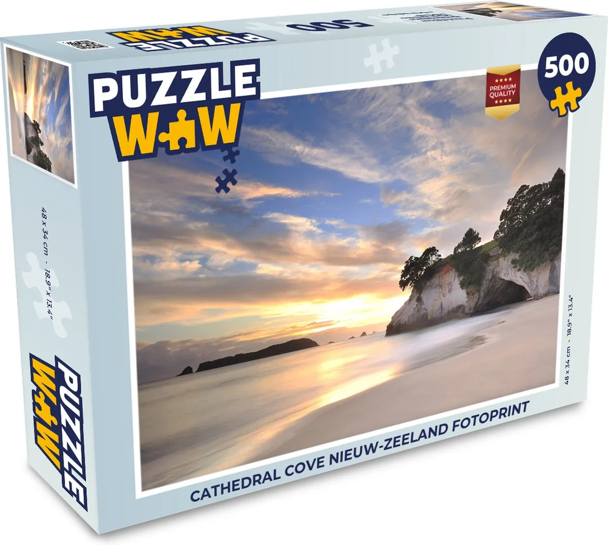 PuzzleWow Cathedral Cove Legpuzzel 500 Stuks - Multicolor