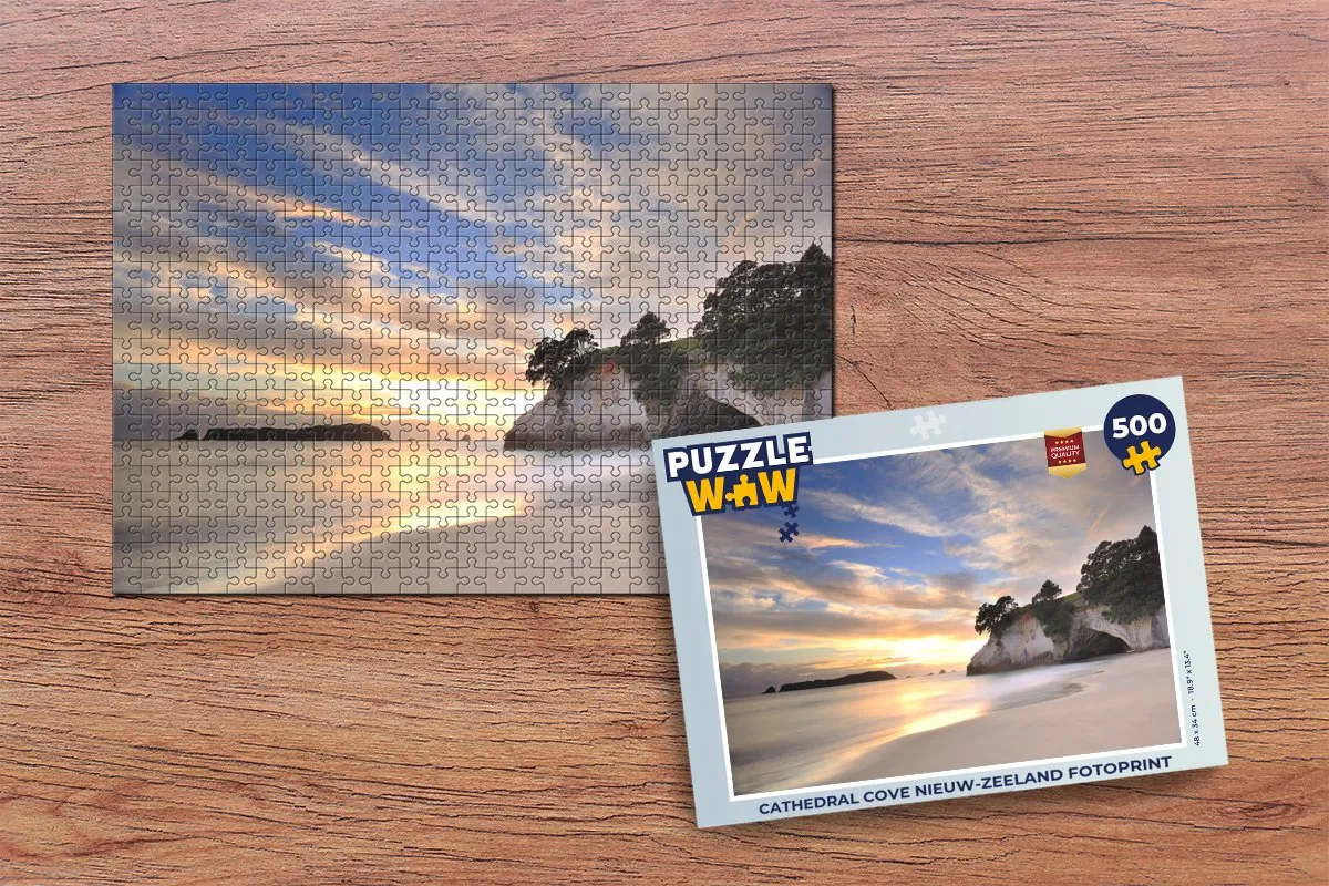 PuzzleWow Cathedral Cove Legpuzzel 500 Stuks - Multicolor