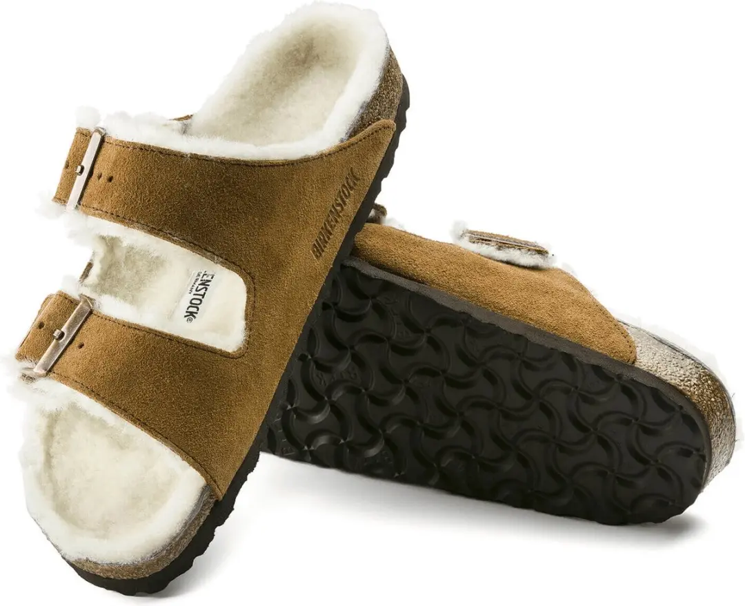 Birkenstock Arizona VL Shearling Mink Slides - Maat 45 - afbeelding 6 van 6