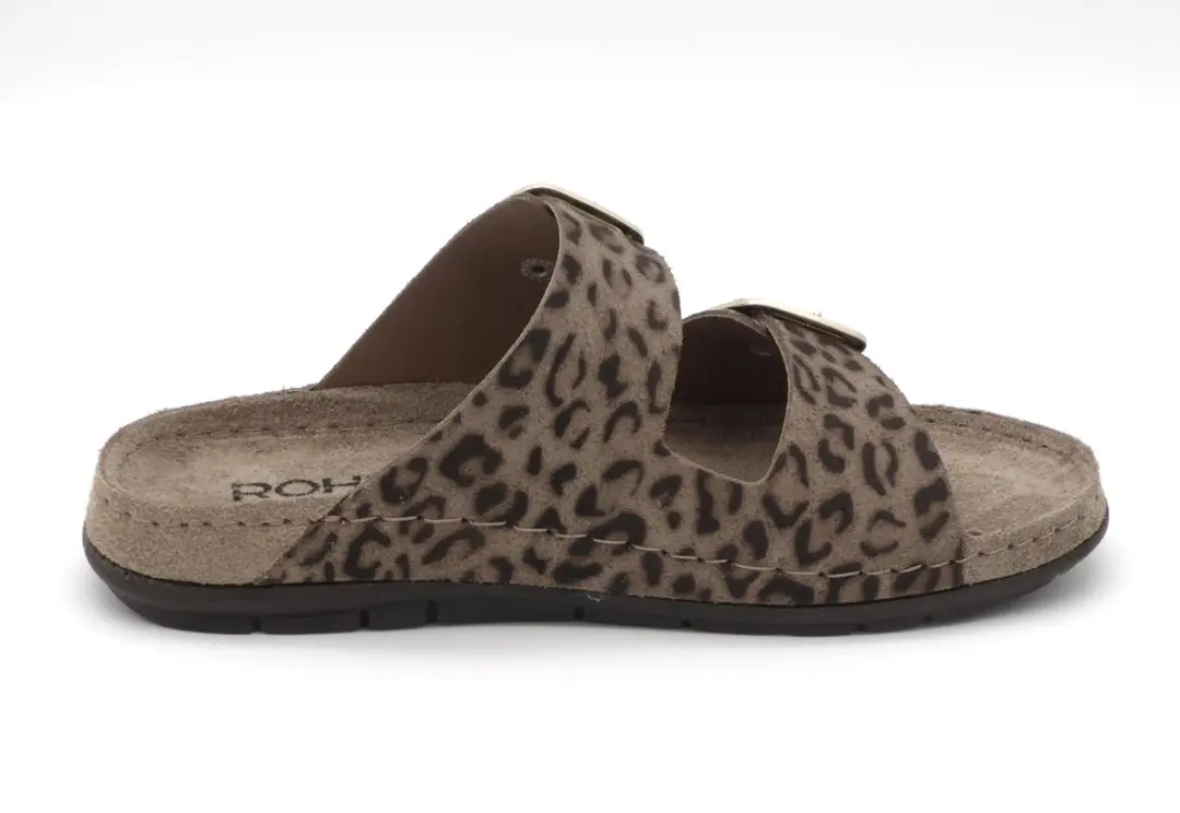 Rohde 5890 18 Slippers Dames - Bruin Panterprint - 38 - afbeelding 6 van 6